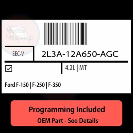 2L3A-12A650-AGC / EEC-V ECU with PROGRAMMING - VIN & Security | Ford F-150 | F-250 | F-350  | ECM PCM Engine Control Computer OEM