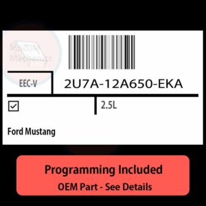 2U7A-12A650-EKA / EEC-V ECU with PROGRAMMING - VIN & Security | Ford Mustang  | ECM PCM Engine Control Computer OEM