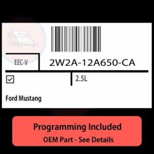 2W2A-12A650-CA / EEC-V ECU with PROGRAMMING - VIN & Security | Ford Mustang  | ECM PCM Engine Control Computer OEM