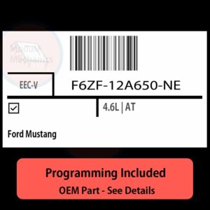F6ZF-12A650-NE / EEC-V ECU with PROGRAMMING - VIN & Security | Ford Mustang  | ECM PCM Engine Control Computer OEM