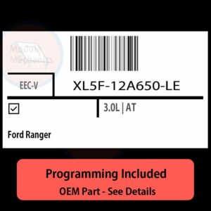 XL5F-12A650-LE / EEC-V ECU with PROGRAMMING - VIN & Security | Ford Ranger  | ECM PCM Engine Control Computer OEM
