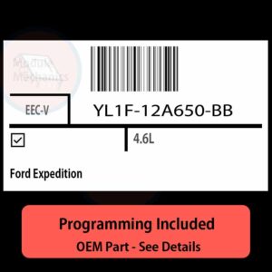 YL1F-12A650-BB / EEC-V ECU with PROGRAMMING - VIN & Security | Ford Expedition  | ECM PCM Engine Control Computer OEM