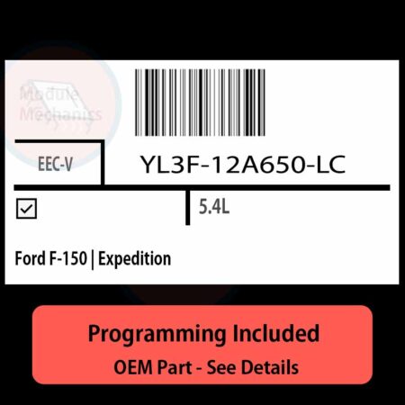 YL3F-12A650-LC / EEC-V ECU with PROGRAMMING - VIN & Security | Ford F-150 | Expedition  | ECM PCM Engine Control Computer OEM