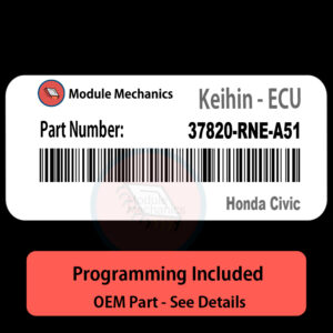 37820-RNE-A51 | ECU with PROGRAMMING - VIN & Security | Honda Civic  | ECM PCM Engine Control Computer OEM