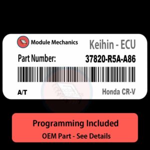 37820-R5A-A86 | A/T ECU with PROGRAMMING - VIN & Security | Honda CR-V  | ECM PCM Engine Control Computer OEM