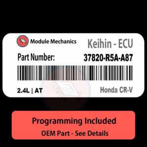 37820-R5A-A87 / 2.4L | AT ECU with PROGRAMMING - VIN & Security | Honda CR-V  | ECM PCM Engine Control Computer OEM