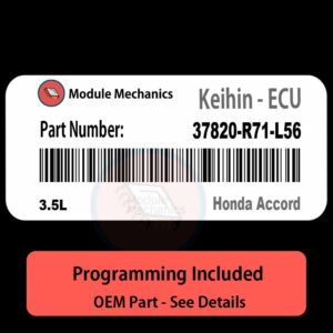 37820-R71-L56 | 3.5L ECU with PROGRAMMING - VIN & Security | Honda Accord  | ECM PCM Engine Control Computer OEM
