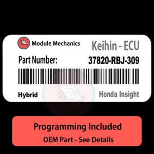 37820-RBJ-309 | Hybrid ECU with PROGRAMMING - VIN & Security | Honda Insight  | ECM PCM Engine Control Computer OEM