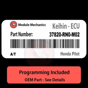 37820-RN0-M02 | A/T ECU with PROGRAMMING - VIN & Security | Honda Pilot  | ECM PCM Engine Control Computer OEM