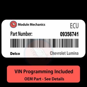 09356741 ECU - VIN PROGRAMMED | Chevrolet Lumina | ECM PCM BCM Engine Control Computer OEM