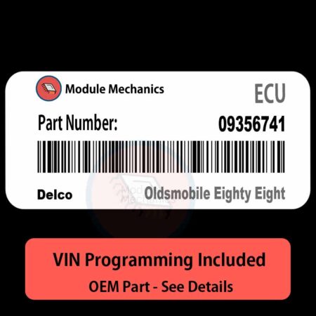 09356741 ECU - VIN PROGRAMMED | Oldsmobile Eighty Eight | ECM PCM BCM Engine Control Computer OEM