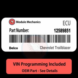 12589851 ECU - VIN PROGRAMMED | Chevrolet Trailblazer | ECM PCM BCM Engine Control Computer OEM