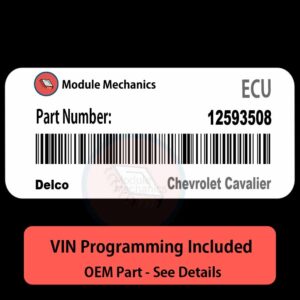 12593508 ECU - VIN PROGRAMMED | Chevrolet Cavalier | ECM PCM BCM Engine Control Computer OEM