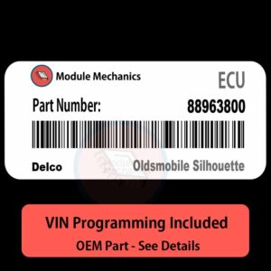 88963800 ECU - VIN PROGRAMMED | Oldsmobile Silhouette | ECM PCM BCM Engine Control Computer OEM