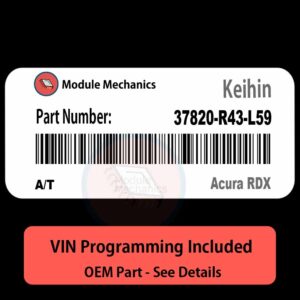 37820-R43-L59 / A/T ECU with PROGRAMMING - VIN & Security | Acura RDX  | ECM PCM Engine Control Computer OEM