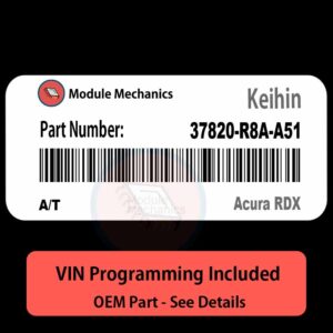 37820-R8A-A51 / A/T ECU with PROGRAMMING - VIN & Security | Acura RDX  | ECM PCM Engine Control Computer OEM