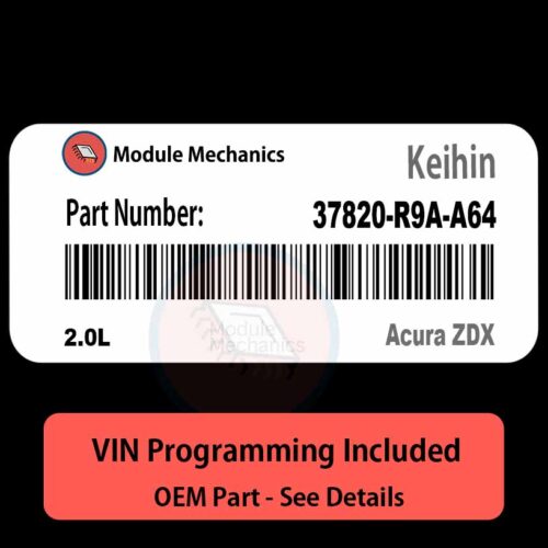 37820-R9A-A64 / 2.0L ECU with PROGRAMMING - VIN & Security | Acura ZDX  | ECM PCM Engine Control Computer OEM