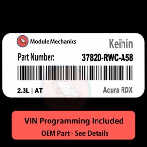 37820-RWC-A58 / 2.3L | AT ECU with PROGRAMMING - VIN & Security | Acura RDX  | ECM PCM Engine Control Computer OEM