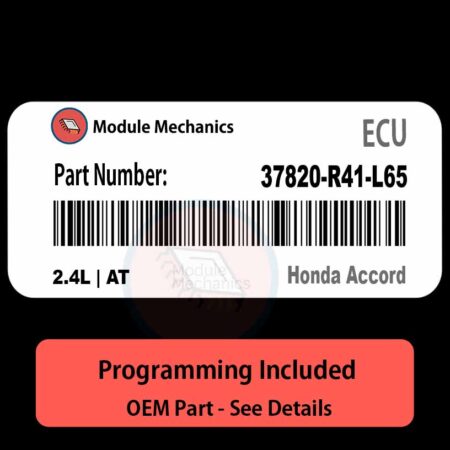 37820-R41-L65 / 2.4L | AT ECU with PROGRAMMING - VIN & Security | Honda Accord  | ECM PCM Engine Control Computer OEM