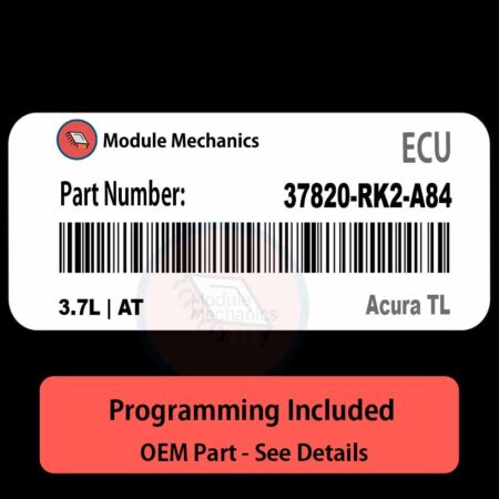 37820-RK2-A84 / 3.7L | AT ECU with PROGRAMMING - VIN & Security | Acura TL  | ECM PCM Engine Control Computer OEM