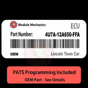 4U7A-12A650-FFA ECU with PROGRAMMING - VIN & Security | Lincoln Town Car  | ECM PCM Engine Control Computer OEM