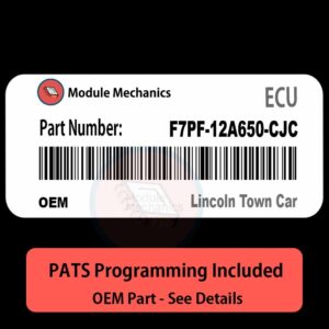 F7PF-12A650-CJC ECU with PROGRAMMING - VIN & Security | Lincoln Town Car  | ECM PCM Engine Control Computer OEM