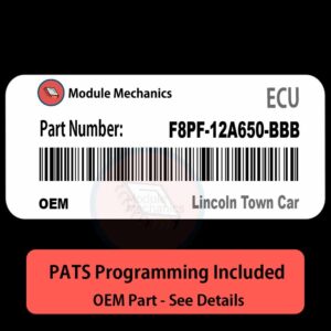 F8PF-12A650-BBB ECU with PROGRAMMING - VIN & Security | Lincoln Town Car  | ECM PCM Engine Control Computer OEM