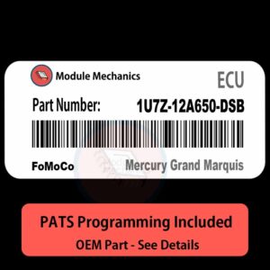 1U7Z-12A650-DSB ECU with PROGRAMMING - VIN & Security | Mercury Grand Marquis | ECM PCM Engine Control Computer OEM