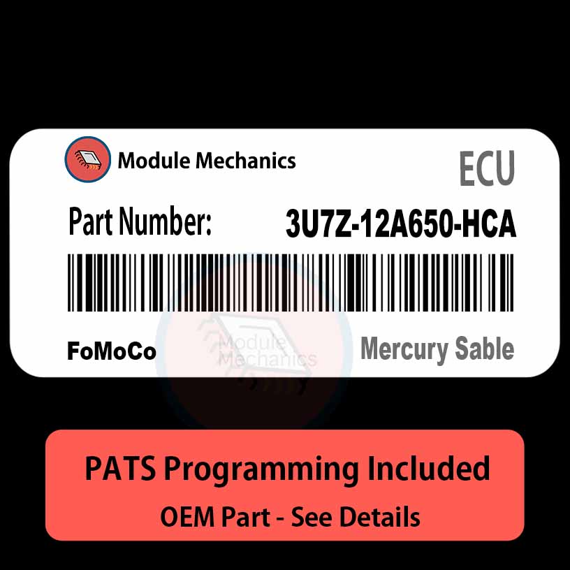 3U7Z-12A650-HCA ECU with PROGRAMMING - VIN & Security | Mercury Sable | ECM PCM Engine Control Computer OEM 3U7Z-12A650-HCA ECU with PROGRAMMING - VIN & Security | Mercury Sable | ECM PCM Engine Control Computer OEM