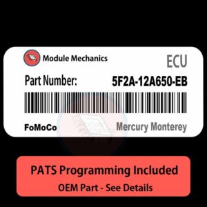 5F2A-12A650-EB ECU with PROGRAMMING - VIN & Security | Mercury Monterey  | ECM PCM Engine Control Computer OEM