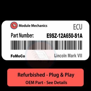 E9SZ-12A650-S1A ECU - PLUG & PLAY |  Lincoln Mark VII | ECM PCM BCM Engine Control Computer OEM