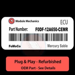F0DF-12A650-CEMR ECU - PLUG & PLAY | Mercury Sable | ECM PCM BCM Engine Control Computer OEM
