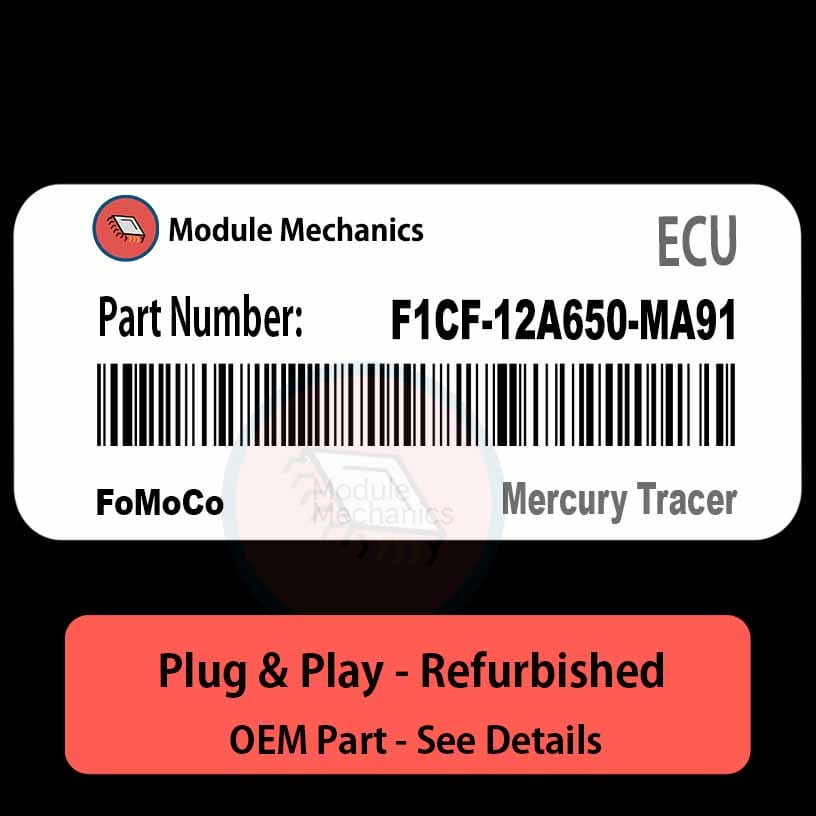 F1CF-12A650-MA91 ECU - PLUG & PLAY | Mercury Tracer | ECM PCM BCM Engine Control Computer OEM F1CF-12A650-MA91 ECU - PLUG & PLAY | Mercury Tracer | ECM PCM BCM Engine Control Computer OEM