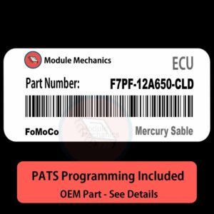 F7PF-12A650-CLD ECU with PROGRAMMING - VIN & Security | Mercury Sable  | ECM PCM Engine Control Computer OEM