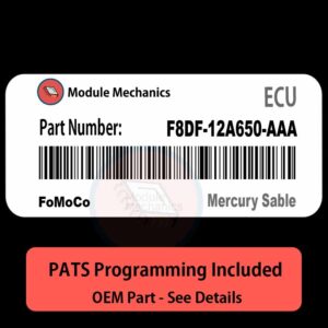 F8DF-12A650-AAA ECU with PROGRAMMING - VIN & Security | Mercury Sable  | ECM PCM Engine Control Computer OEM