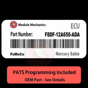 F8DF-12A650-ADA ECU with PROGRAMMING - VIN & Security | Mercury Sable  | ECM PCM Engine Control Computer OEM