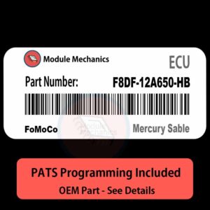 F8DF-12A650-HB ECU with PROGRAMMING - VIN & Security | Mercury Sable  | ECM PCM Engine Control Computer OEM