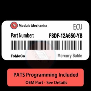 F8DF-12A650-YB ECU with PROGRAMMING - VIN & Security | Mercury Sable  | ECM PCM Engine Control Computer OEM