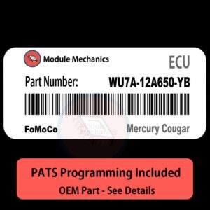 WU7A-12A650-YB ECU with PROGRAMMING - VIN & Security | Mercury Cougar  | ECM PCM Engine Control Computer OEM