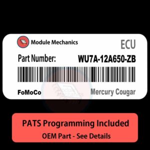 WU7A-12A650-ZB ECU with PROGRAMMING - VIN & Security | Mercury Cougar  | ECM PCM Engine Control Computer OEM