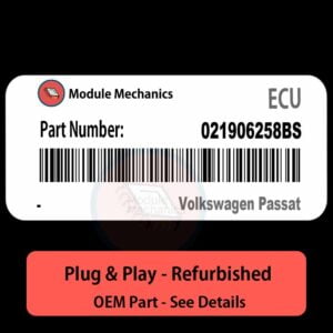 021906258BS ECU - PLUG & PLAY | Volkswagen Passat | ECM PCM BCM Engine Control Computer OEM