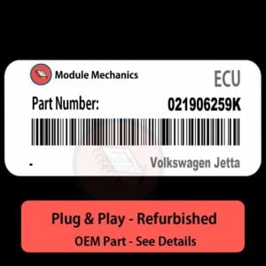021906259K ECU - PLUG & PLAY | Volkswagen Jetta | ECM PCM BCM Engine Control Computer OEM