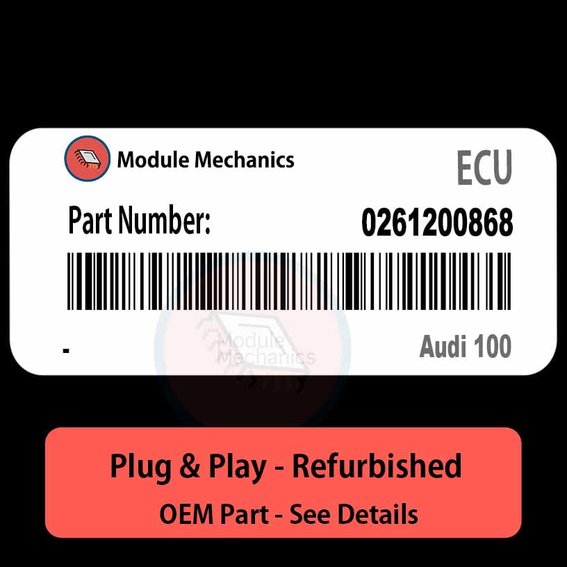 0261200868 ECU - PLUG & PLAY | Audi 100 | ECM PCM BCM Engine Control Computer OEM 0261200868 ECU - PLUG & PLAY | Audi 100 | ECM PCM BCM Engine Control Computer OEM