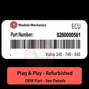 0280000561 ECU - PLUG & PLAY |  Volvo 240 - 740 - 940 | ECM PCM BCM Engine Control Computer OEM