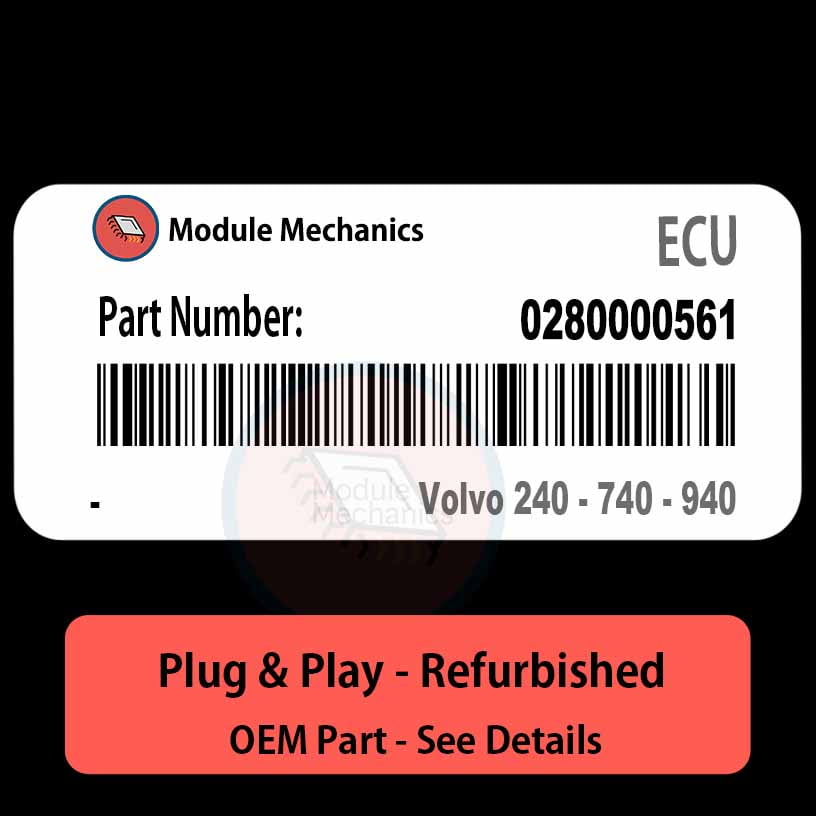 0280000561 ECU - PLUG & PLAY | Volvo 240 - 740 - 940 | ECM PCM BCM Engine Control Computer OEM 0280000561 ECU - PLUG & PLAY | Volvo 240 - 740 - 940 | ECM PCM BCM Engine Control Computer OEM