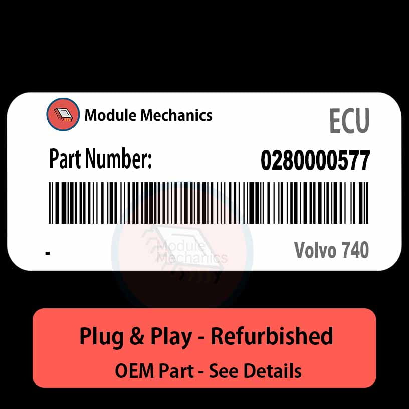0280000577 ECU - PLUG & PLAY | Volvo 740 | ECM PCM BCM Engine Control Computer OEM 0280000577 ECU - PLUG & PLAY | Volvo 740 | ECM PCM BCM Engine Control Computer OEM