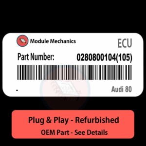 0280800104(105) ECU - PLUG & PLAY | Audi 80 | ECM PCM BCM Engine Control Computer OEM