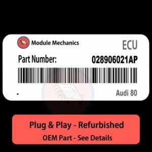 028906021AP ECU - PLUG & PLAY | Audi 80 | ECM PCM BCM Engine Control Computer OEM