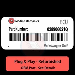 028906021Q ECU - PLUG & PLAY |  Volkswagen Golf | ECM PCM BCM Engine Control Computer OEM