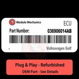 036906014AB ECU - PLUG & PLAY |  Volkswagen Golf | ECM PCM BCM Engine Control Computer OEM